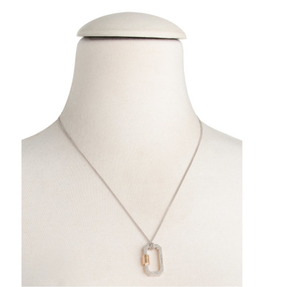 ALLSAINTS Carabiner Mini Pendant Necklace - Picture 3 of 3